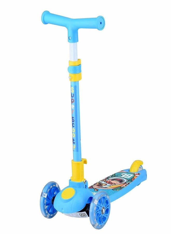 Drumstone (𝟏𝟓 𝐘𝐞𝐚𝐫𝐬 𝐰𝐚𝐫𝐫𝐚𝐧𝐭𝐲) Smart Foldable Kick Scooter for Kids | 3 Adjustable Heights, LED Light-Up PU Wheels | Durable, Foldable & Safe Design | Supports up to 45 Kg | for Ages 3+ - Image 1